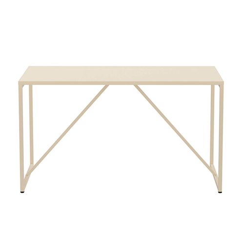 Table à Manger Rectangulaire 4 Places En Acier Écru