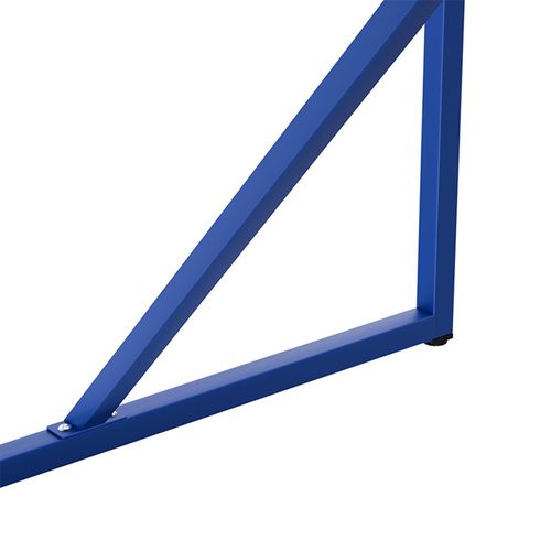 Table à Manger Rectangulaire 4 Places En Acier Bleu Foncé