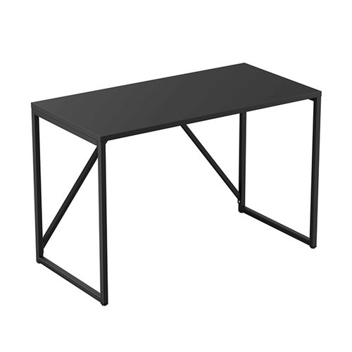 Bureau Moderne L120 Cm En Métal Noir
