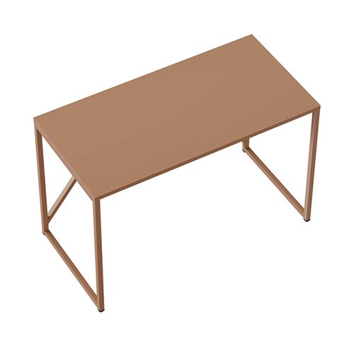 Bureau Moderne L120 Cm En Métal Marron