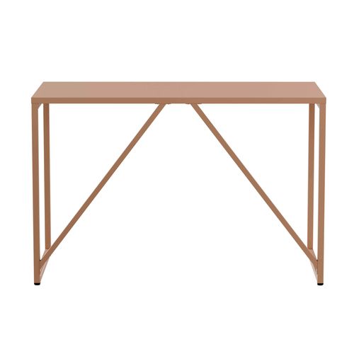 Bureau Moderne L120 Cm En Métal Marron