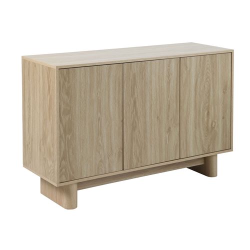 Buffet 3 Portes 120 Cm Scandinave Bois Clair