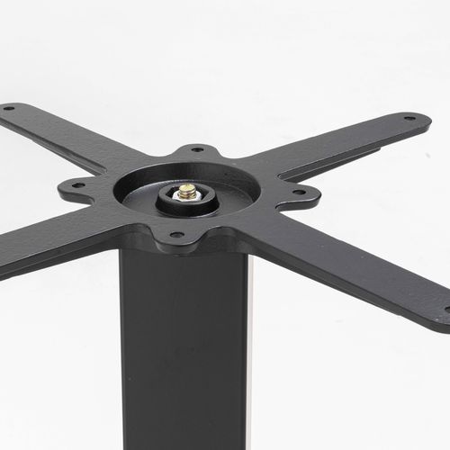 Pied De Table Double Métal 72 Cm Noir Milton