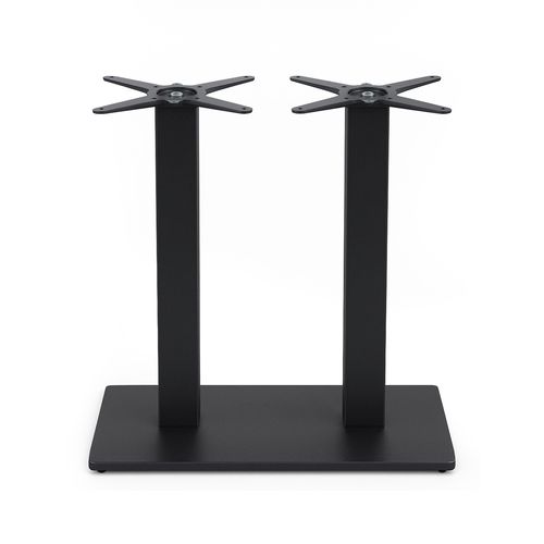 Pied De Table Double Métal 72 Cm Noir Milton