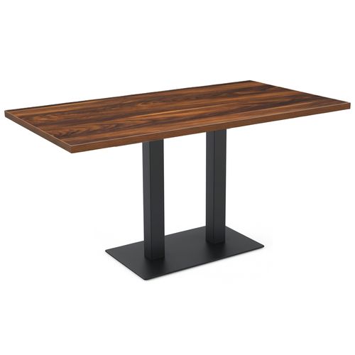 Pied De Table Double Métal 72 Cm Noir Milton
