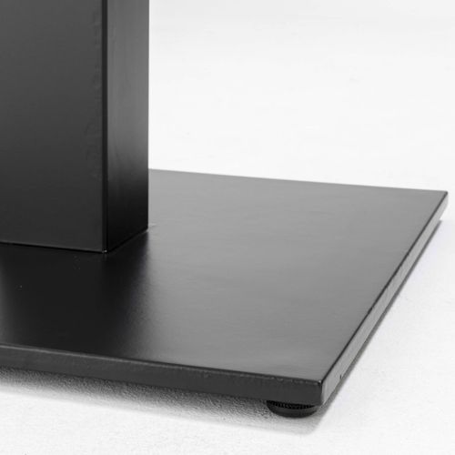 Pied De Table Double Métal 72 Cm Noir Milton