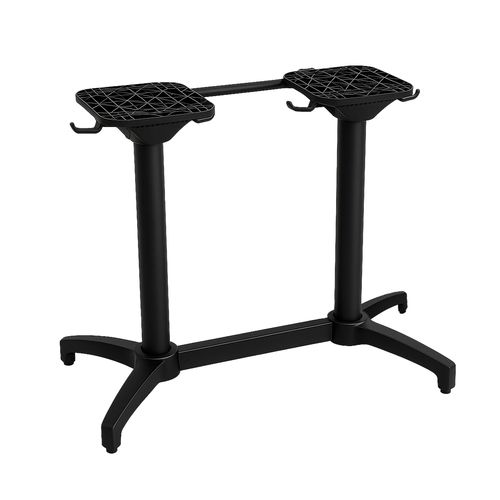 Pied De Table Double Aluminim 72 Cm Noir Loki