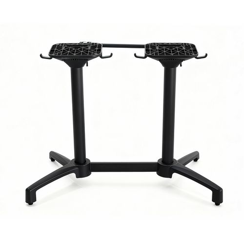 Pied De Table Double Aluminim 72 Cm Noir Loki
