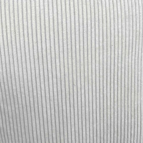 Canapé 2 Places En Tissu Côtelé Avec Coussins Ecru L 160 Cm