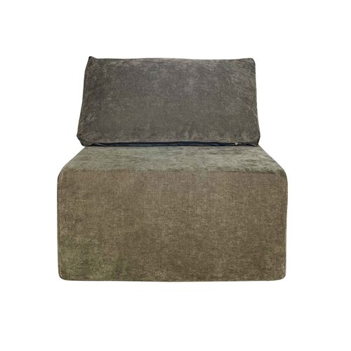Fauteuil En Tissu Pour Canapé Modulable Vert L 100 Cm Hector