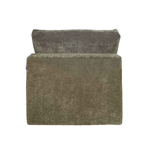 Fauteuil En Tissu Pour Canapé Modulable Vert L 100 Cm Hector