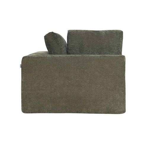 Fauteuil D'angle Pour Canapé Modulable En Tissu Vert L 100 Cm Hector
