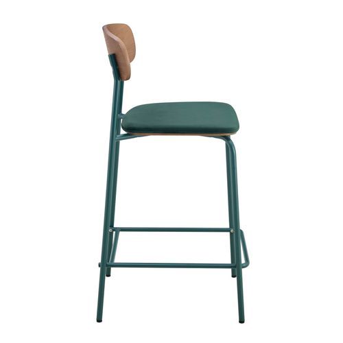 Lot De 2 Chaises Hautes En Bois Vert Kaki