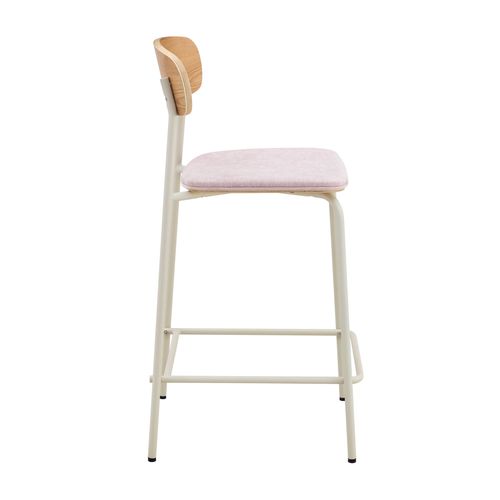 Lot De 2 Chaises Hautes En Bois Rose