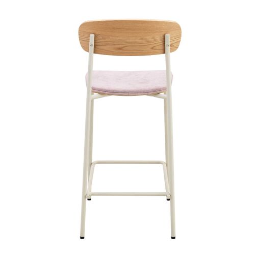 Lot De 2 Chaises Hautes En Bois Rose