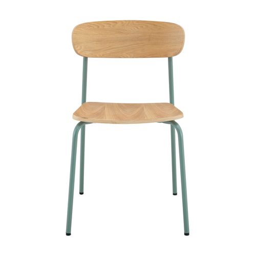 Lot De 2 Chaises En Bois Bleu Clair
