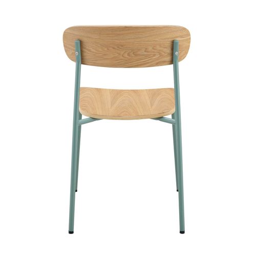 Lot De 2 Chaises En Bois Bleu Clair