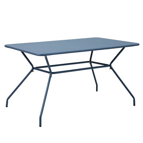 Ensemble Table Et 6 Fauteuils De Jardin Bleu