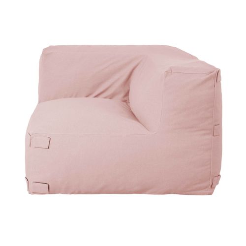 Fauteuil D'angle Pour Canapé Modulable Rose Poudré Mixi