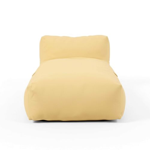 Méridienne Pour Salon De Jardin Modulable Jaune Clair  Mixi