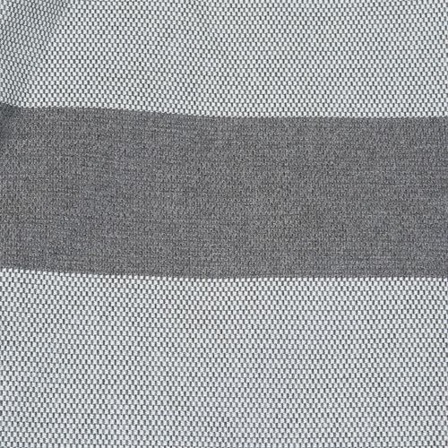 Pouf Rayé Pour Salon De Jardin Modulable Gris Anthracite Mixi