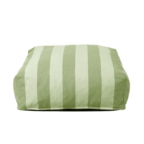 Pouf Rayé Pour Salon De Jardin Modulable Vert Cactus Mixi