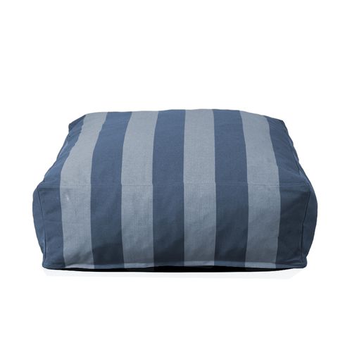 Pouf Rayé Pour Salon De Jardin Modulable Bleu Pacific Mixi