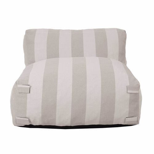 Fauteuil De Jardin Rayé Pour Canapé Modulable Beige Mixi