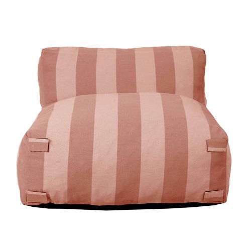 Fauteuil De Jardin Rayé Pour Canapé Modulable Terracotta Mixi