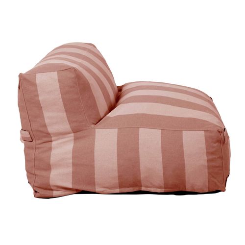 Fauteuil De Jardin Rayé Pour Canapé Modulable Terracotta Mixi