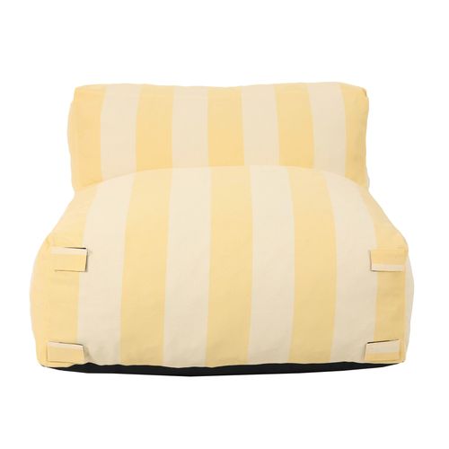 Fauteuil De Jardin Rayé Pour Canapé Modulable Jaune Clair Mixi