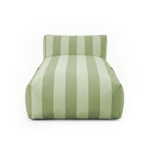 Méridienne Rayé Pour Salon De Jardin Modulable Vert Cactus Mixi