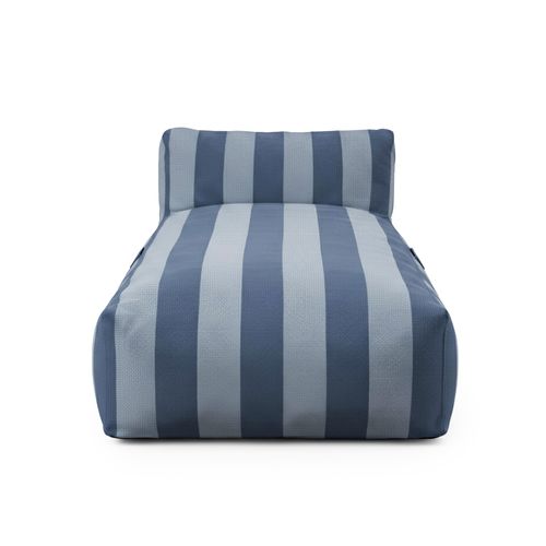 Méridienne Rayé Pour Salon De Jardin Modulable Bleu Pacific Mixi