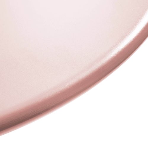 Table De Jardin Ronde Bistrot Avec Plateau Rabattable 70cm Rose Poudré