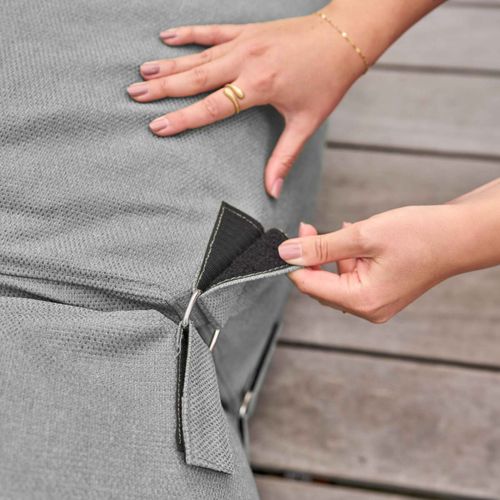 Canapé De Jardin Modulable Avec 2 Méridiennes Gris