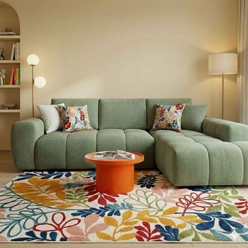 Table Basse Ronde 50 Cm En Mdf Effet Laqué Orange