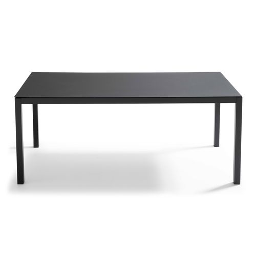 Ensemble Table De Jardin Et 8 Chaises Avec Plateau Verre Noir Ajaccio