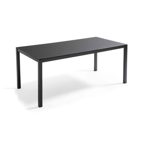 Ensemble Table De Jardin Et 8 Chaises Avec Plateau Verre Noir Ajaccio
