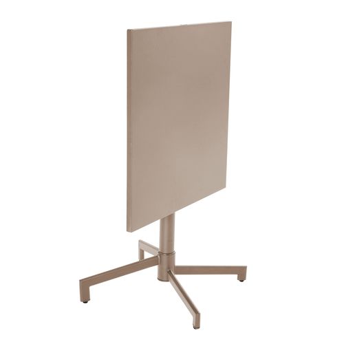 Table De Jardin Carrée Bistrot Avec Plateau Rabattable Taupe Palavas