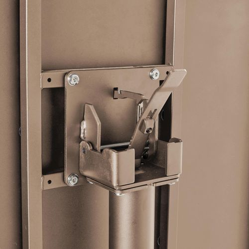 Table De Jardin Carrée Bistrot Avec Plateau Rabattable Taupe Palavas