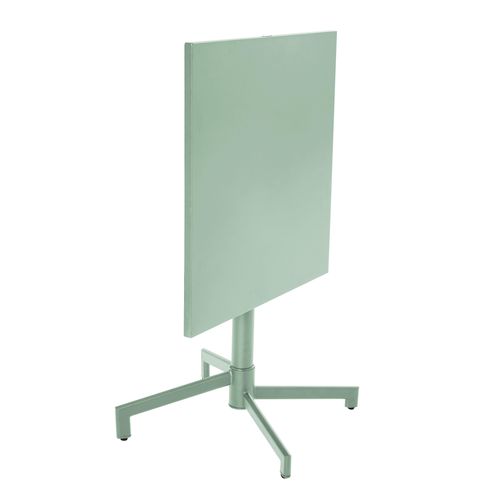 Table De Jardin Carrée Bistrot Avec Plateau Rabattable Vert Sauge Palavas