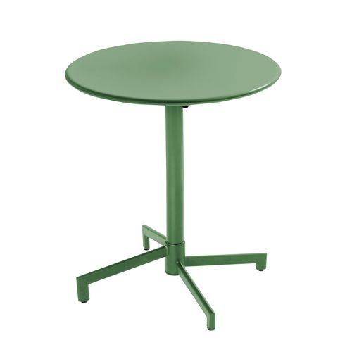 Table De Jardin Ronde Bistrot Avec Plateau Rabattable Vert Cactus Palavas