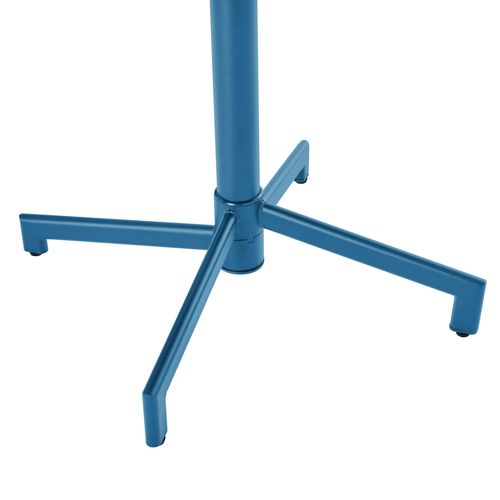 Table De Jardin Ronde Bistrot Avec Plateau Rabattable Bleu Pacific Palavas