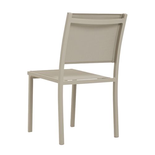 Chaise De Jardin Aluminium Et Textilène Crème