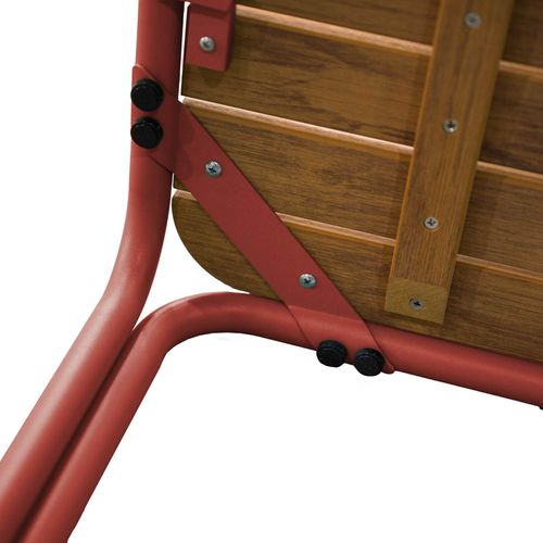 Table De Jardin Bistrot En Métal Et Polywood 70 Cm Argile Roussillon