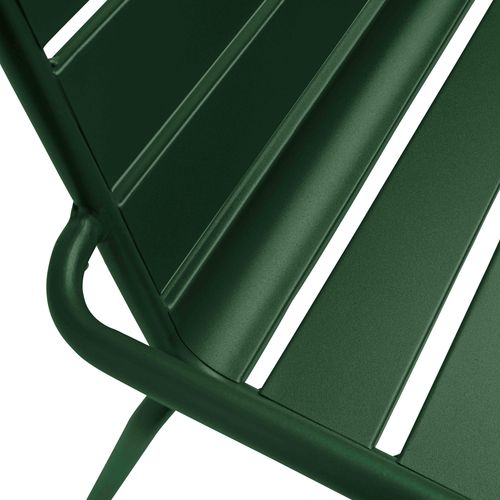 Banc De Jardin En Métal Vert Forêt Palavas