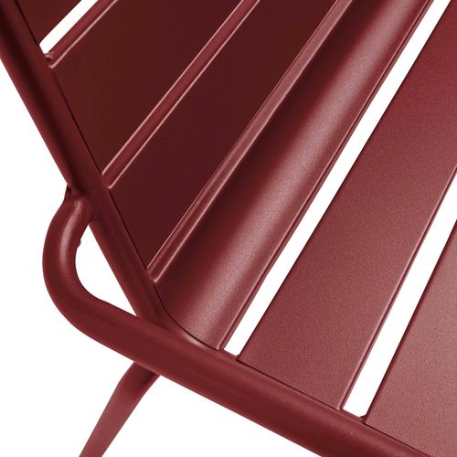 Banc De Jardin En Métal Pourpre Palavas