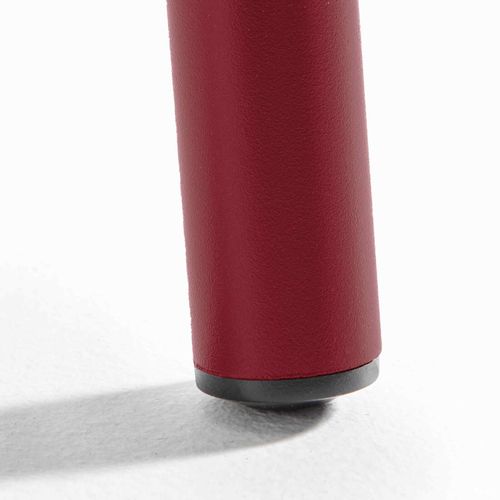 Ensemble Table De Jardin Carrée Et 2 Fauteuils Acier 70 Cm Pourpre