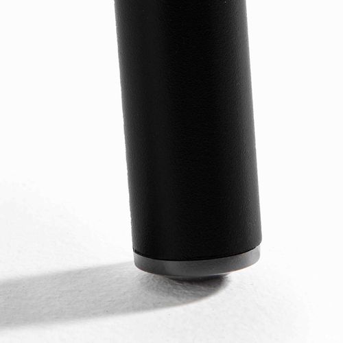 Ensemble Table De Jardin Carrée Et 4 Fauteuils Acier Noir Palavas