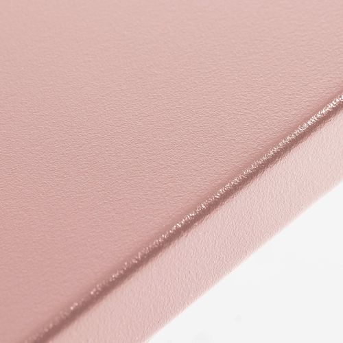 Ensemble Table De Jardin Carrée Et 4 Fauteuils Acier 70 Cm Rose Poudré